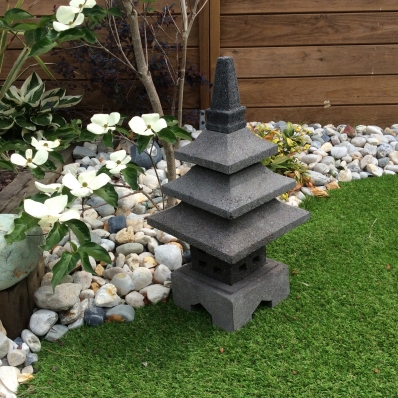 lanterne japonaise toro en pierre de lave 55cm