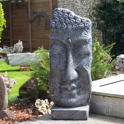 Statue de jardin en pierre Petit Bouddha