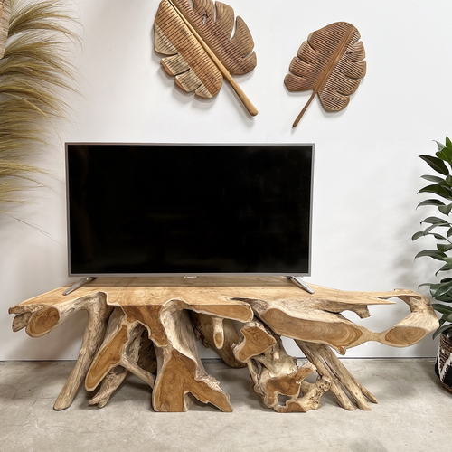 Meuble TV ou meuble bas en bois de teck
